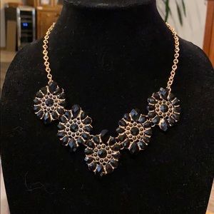 Black and gold statement necklace